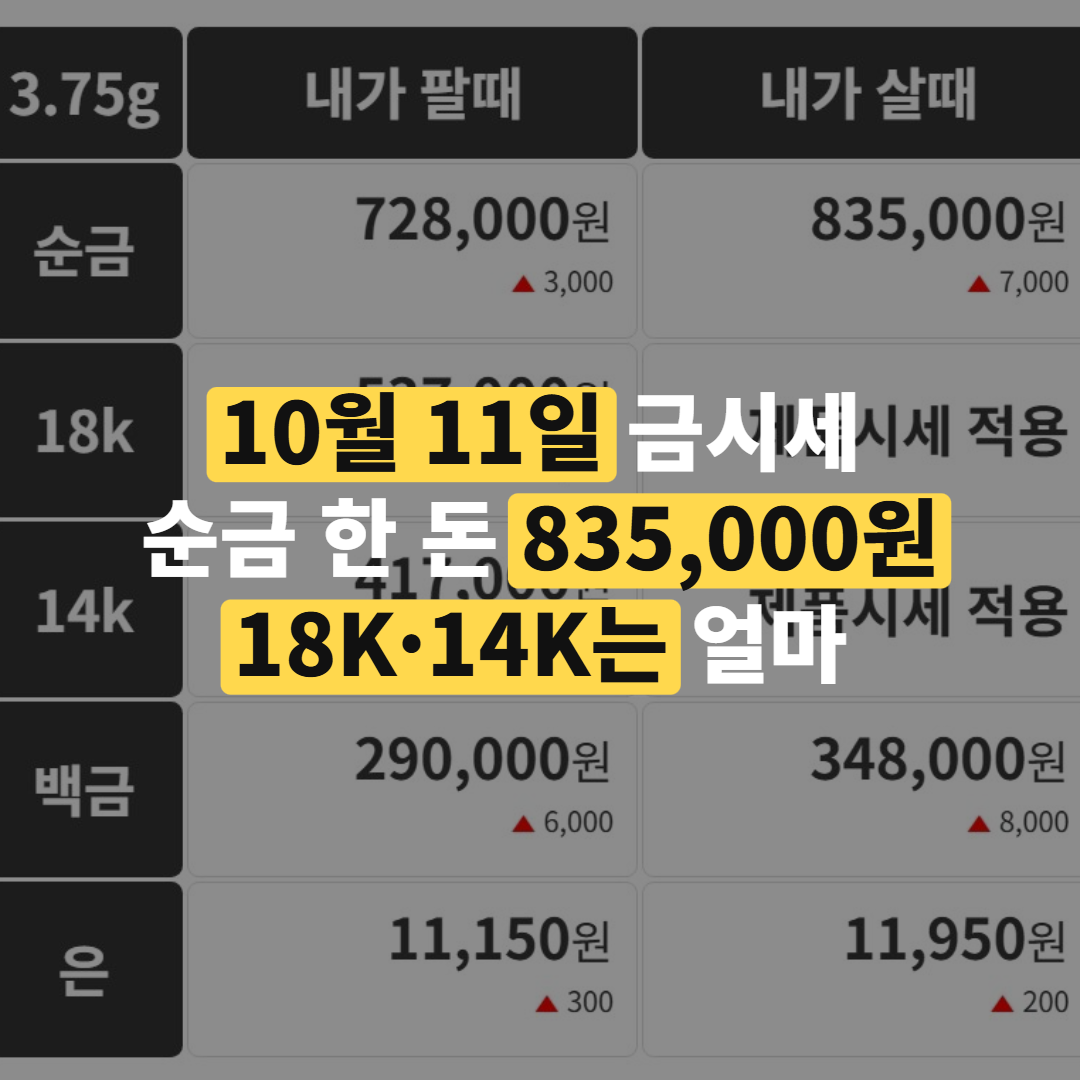 순금 돌반지와 작은 골드바가 나란히 놓인 모습
