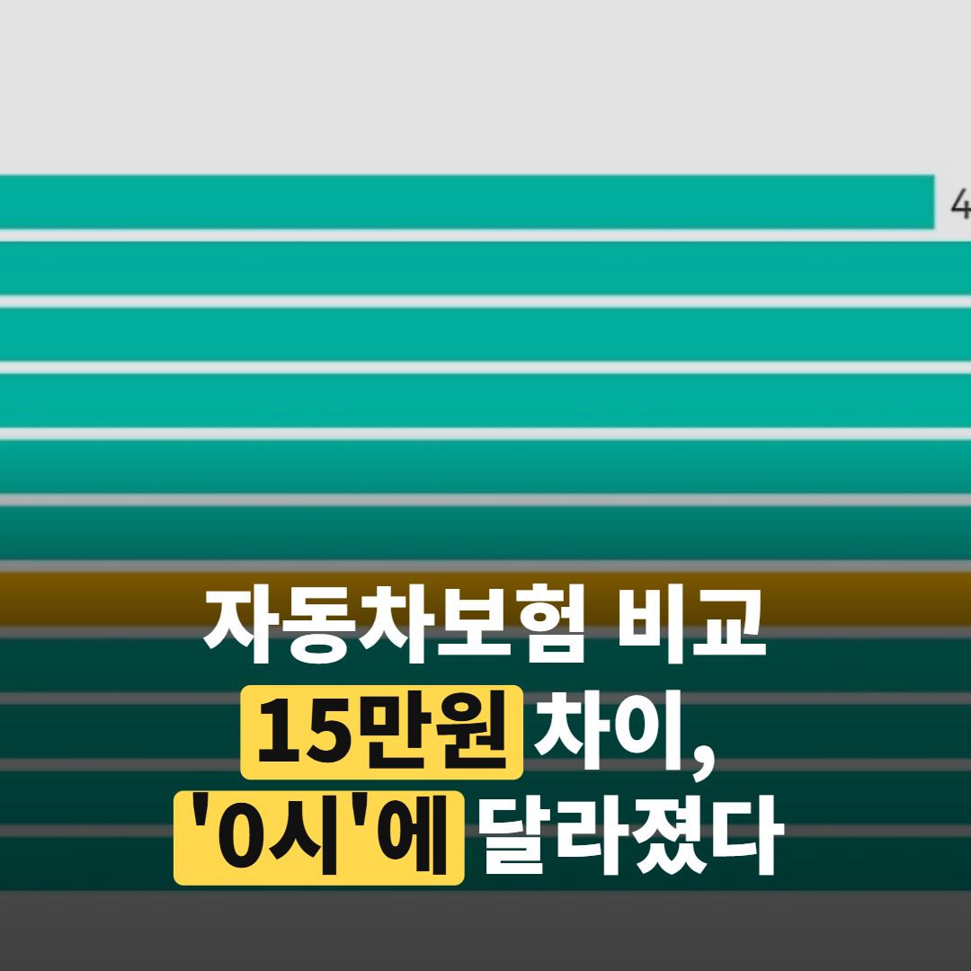 자동차보험 비교 15만원 차이, ‘0시’에 달라진 이유