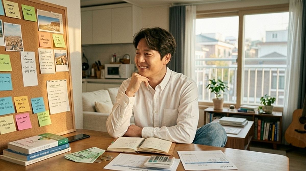 장기요양보험료가 적힌 건강보험 납부 고지서를 펼쳐 놓은 모습