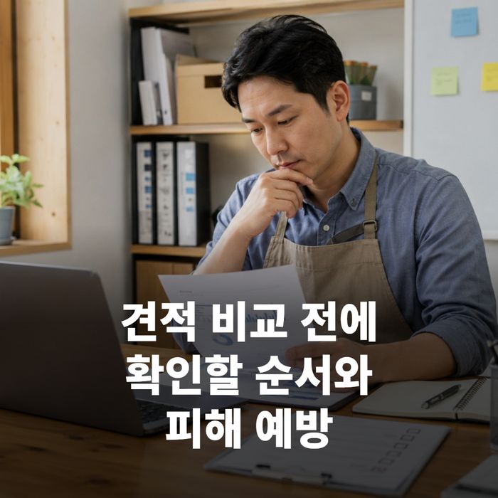 결제 내역과 계약서를 서류철에 정리해 보관하는 사람의 손