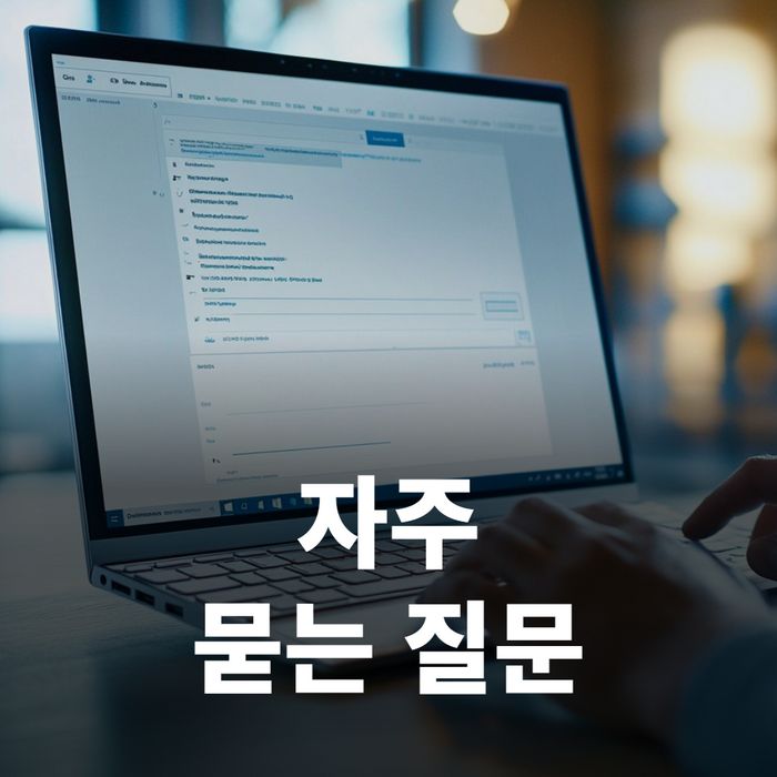 마지막 정리 이미지: 노트북과 공유기가 함께 보이고, 체크리스트에 체크된 손이 보이는 장면